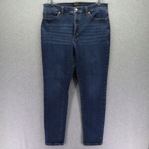 Banana Republic Jeans Womens 4 32-35 Universal Fit Taper Stretch Flex Denim Blue